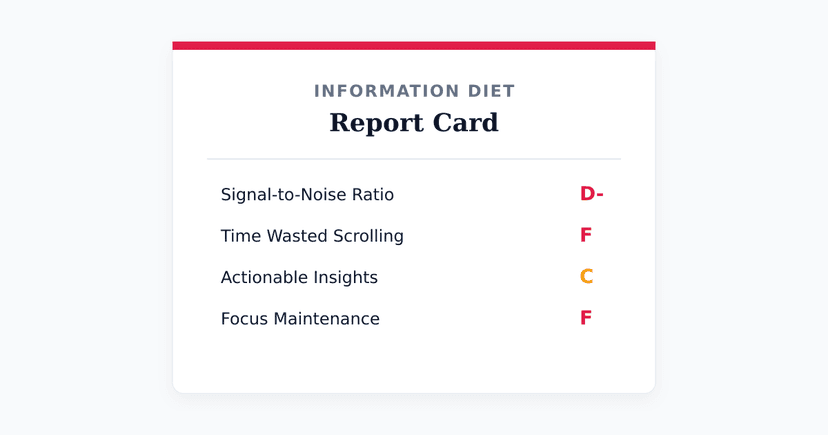 5 Signs Your Information Diet Is Making You Less Informed